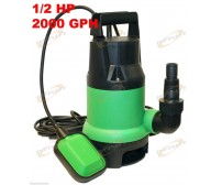 1/2HP 2000GPH Submersible Sump Pump Water Pumps Empty Pool Pond Flood w/25ft Cor